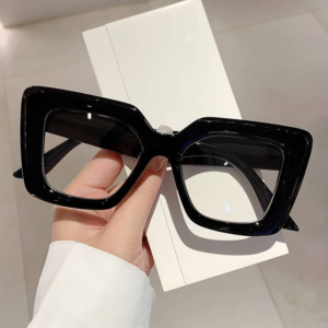 Vintage Oversize Eyeglasses Jelly Color Fashion Decorative Glasses Outdoor For Women
