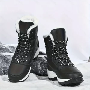 Winter Snow Womens Ladies Light Weight Black Size UK 5 Warm Non - Slip Boots Shoes